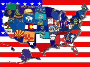 Map With State Flags