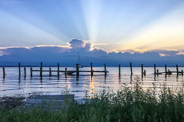 Fernandina Beach, Florida During Sunset.