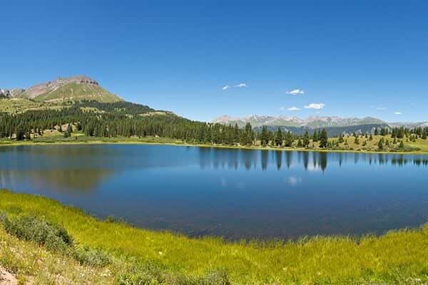 view of beautiful Little Molas Lake Colorado