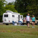 Small Pull Behind Camper with Kitchen, Bathroom & Shower, Air Conditioning, & Four Season Camping