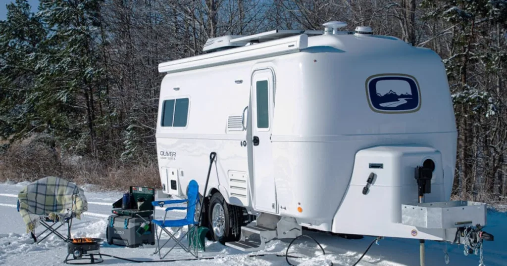 Camping in the Snow with a Travel Trailer