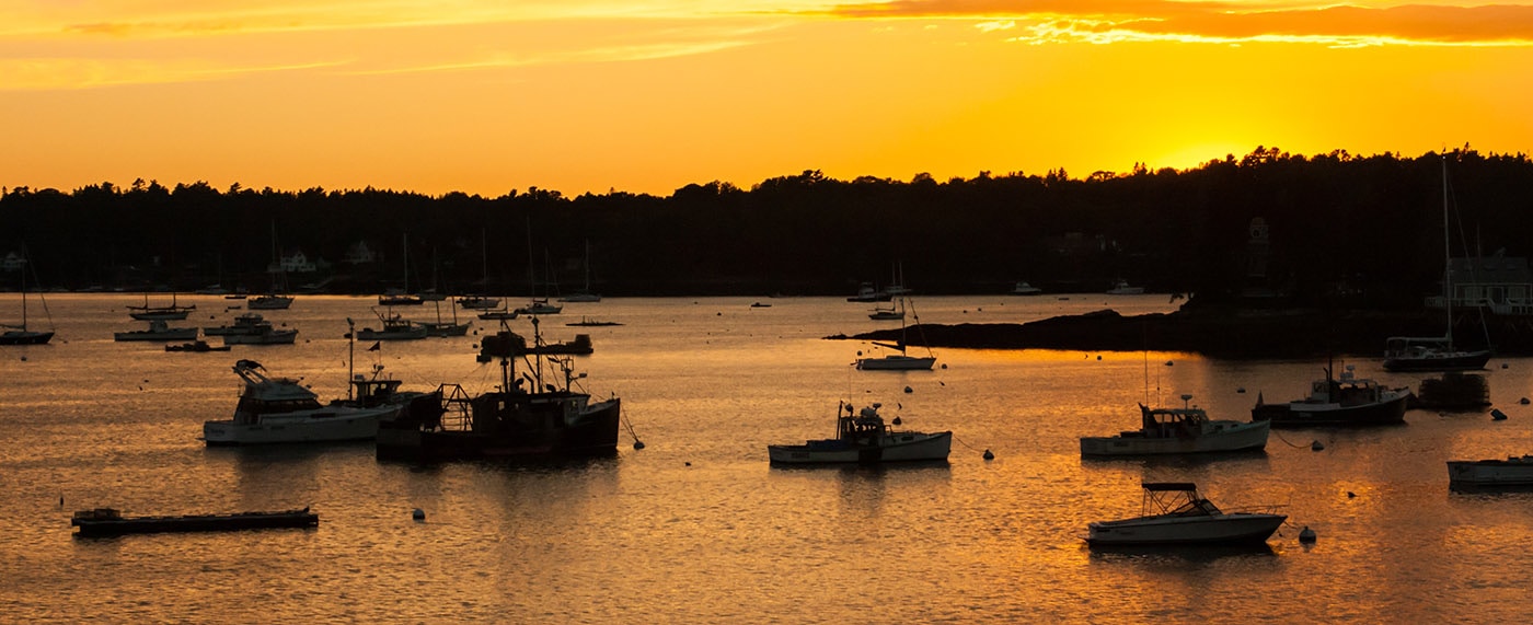 Boats In Boothbay Harbor, Maine