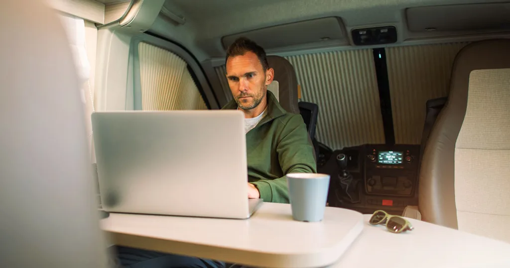 Maintaining productivity while working remotely from your RV requires a disciplined approach