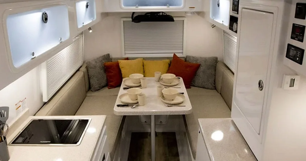 The Oliver travel trailer is a testament to providing a top-notch camping experience, ensuring travelers can enjoy the utmost comfort and quality while on the road.