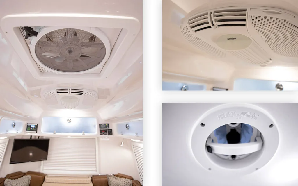 air conditioner and maxxfan for little rvs
