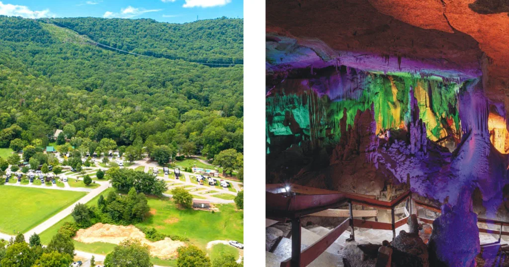 raccoon mountain caverns campground