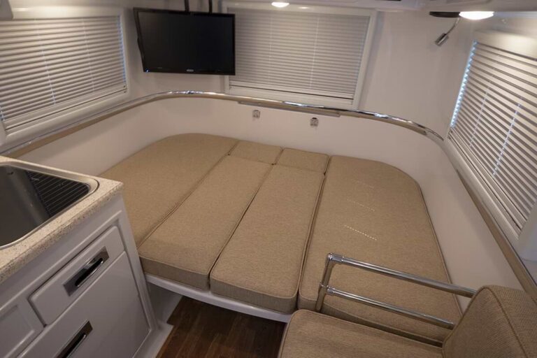 standard floor plan bed and sleeping area