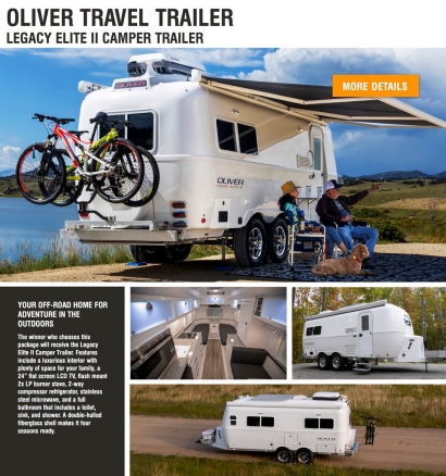 tennessee wildlife raffle with oliver travel trailers