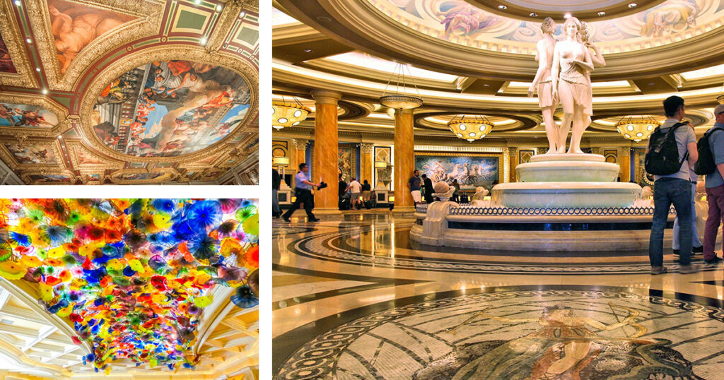 For art lovers, The Bellagio is a paradise. The hotel is home to an impressive collection of fine art that rivals some of the world’s most prestigious museums