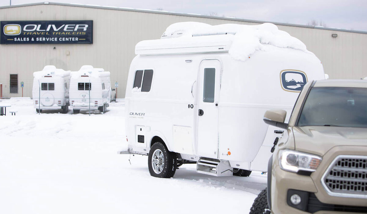 Compact Camper Made of Fiberglass