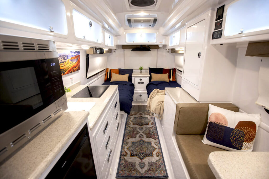 Versatile premium floorplan with twin beds.
