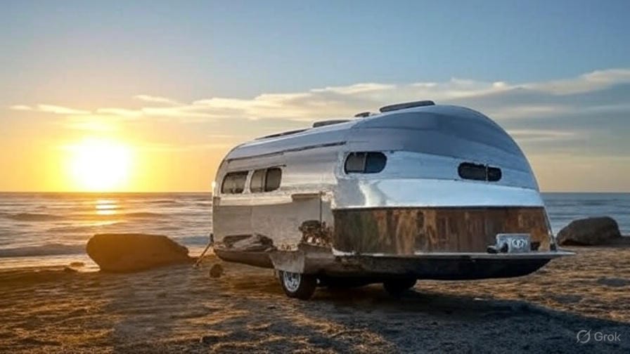 Bowlus travel trailer