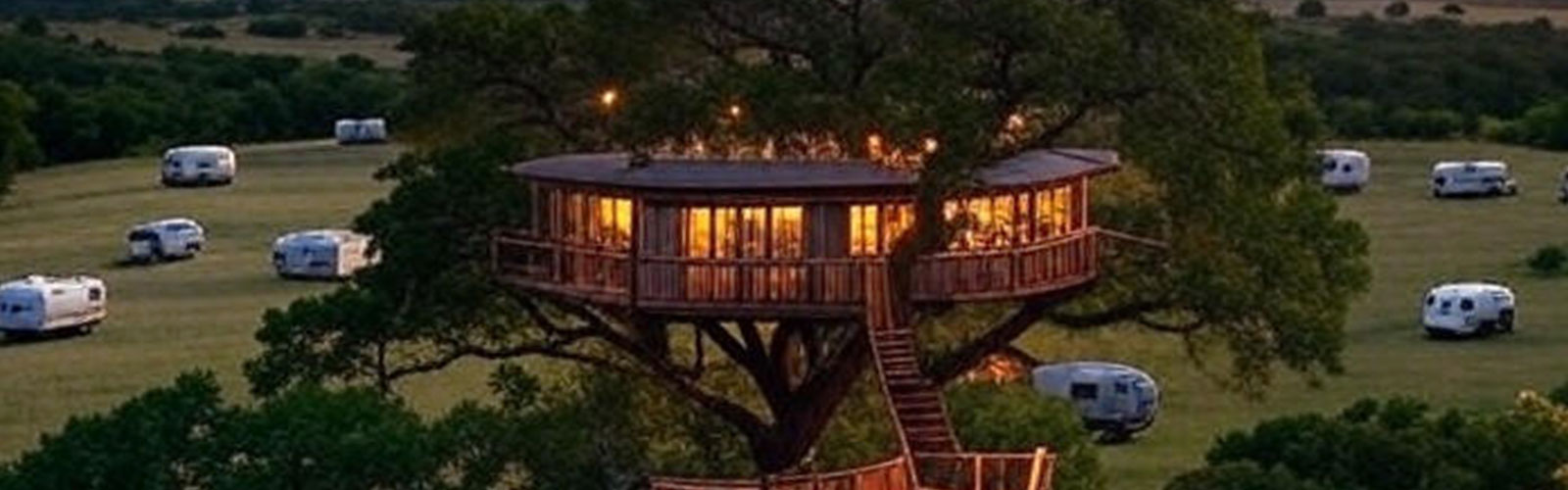 Romantic getaways featuring unique stays for couples, including treehouses, glamping yurts, historic inns, vintage trailers, and underwater hotels